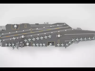 uss gerald r ford cvn 78 3D model