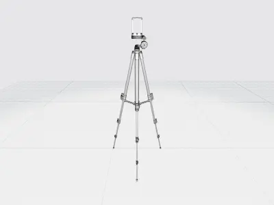 3D Tripod Low-poly 3D model