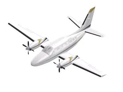 3D model of Cessna C441 Conquest II 3D model