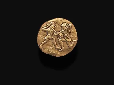 old coin v5 3D print model