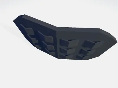 Military Velcro Plexus Top Low-poly 3D model