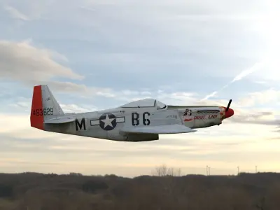 North American P-51 Mustang 3D model