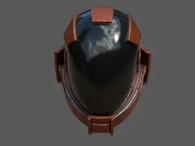 Helmet scifi combat military fantasy  Low-poly 3D model