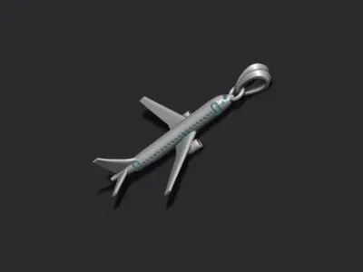 Airplane pendant 3D print model
