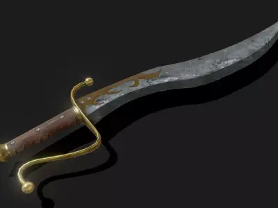 Cursed Blade Low-poly 3D model