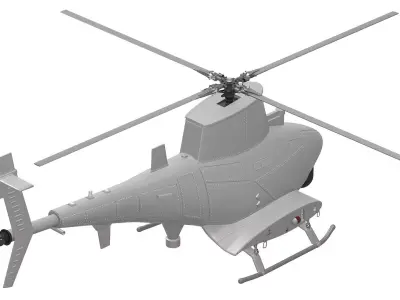 Northrop Grumman MQ-8 Fire Scout drone 3D model