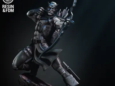 Wicked Marvel Hawkeye Sculpture Tested for 3D printing 3D print model