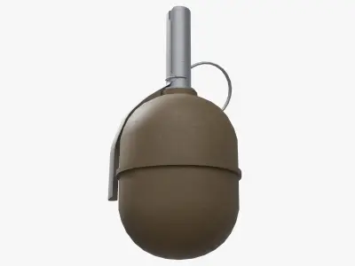 RGD-5 Grenade - Low Poly Game Ready Low-poly 3D model