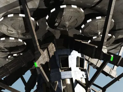 Earth Orbital 3 Space Station 3D model