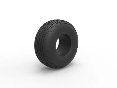 Low pressure tire 5 Scale 1 to 25 3D print model