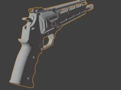 tyr pistol Low-poly 3D model