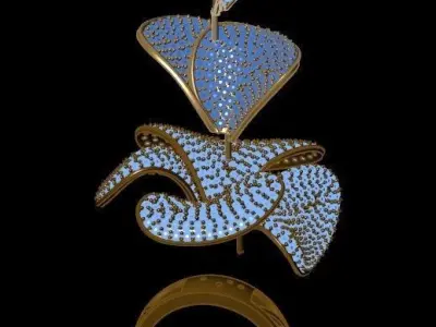 rose ring flower 3D print model