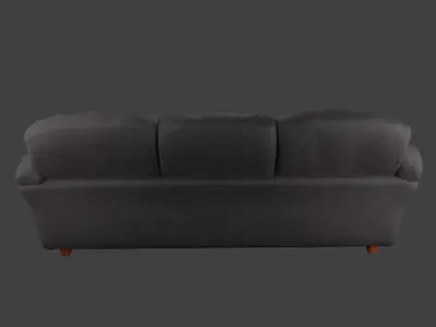 Couch with  Leather Variation Free low-poly 3D model