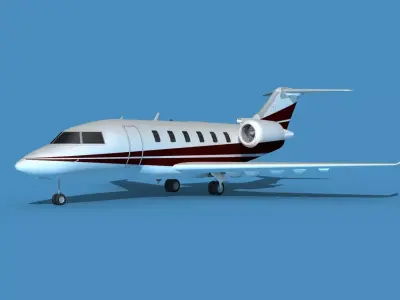 Bombardier CL604 Challenger V07 3D model