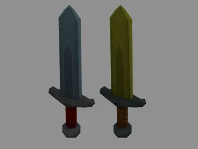 Blade sword Free low-poly 3D model