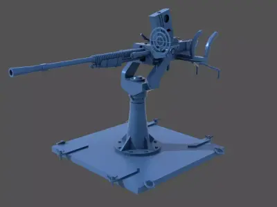 Japanese 25mm MG - Commercial license - 1-350 scale 3D print model