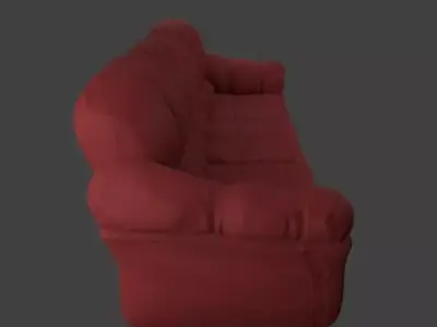 Couch sofa Free low-poly 3D model