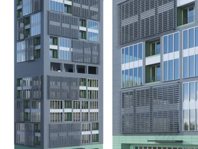 Apartment Building 05 3D model