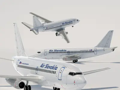 737 200 Collection Eight Europe Airlines 3D model
