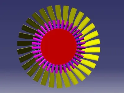 jet engine propeller 3D print model