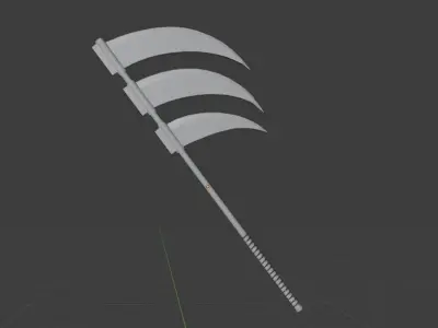 Hidan Scythe Free low-poly 3D model