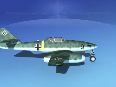 Messerschmitt ME-262A1 Swallow V02 3D model