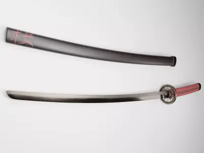 Katana - Sakura Free 3D model