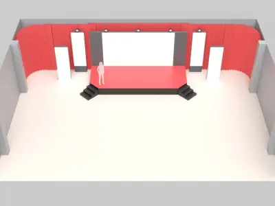 Conference Stage 1 3D model