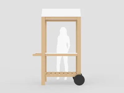 Vendor Cart 3D model