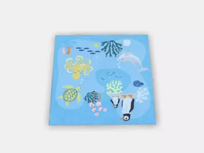 BLUE-WINGED Rye Low-poly 3D model