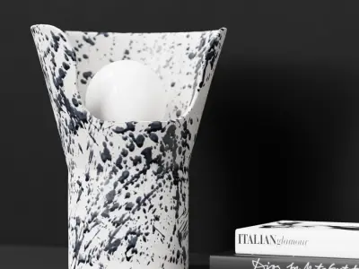  Eno Ceramic Xona Splattered Lamp Model 