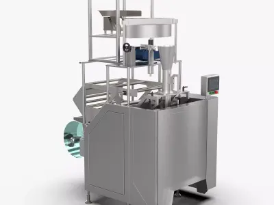 Vertical Fill Seal Packaging Machine 3D model