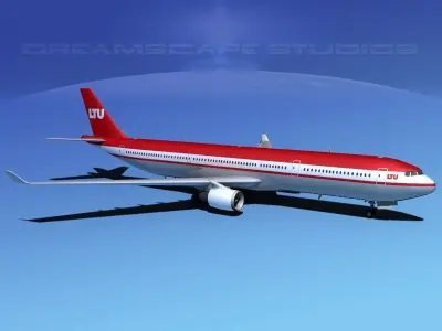 Airbus A330-300 LTU 3D model
