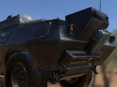 Spec Ops Apc Militar vehicle Low-poly 3D model