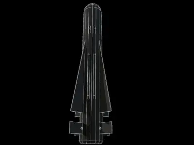 Missile maverick agm 65g Rocket Low-poly 3D model