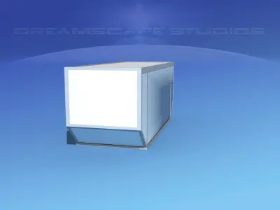 IATA 6 Air Cargo Container Low-poly 3D model