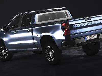 Chevrolet Silverado 2020 Low-poly 3D model