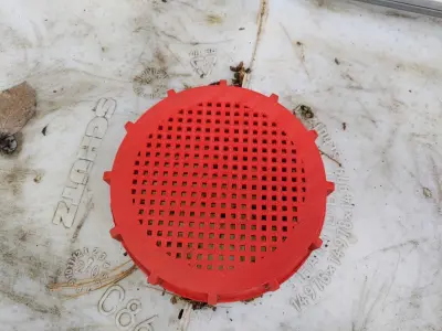 IBC TANK LID GRID diameter 163mm 3D print model