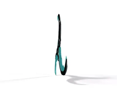 Futuristic Shuriken - Ninja Blade Weapon Low-poly 3D model