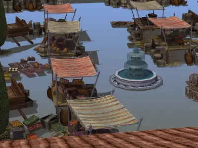 Ancient Marketplace 3D model