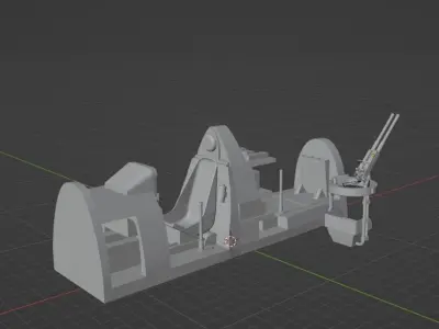 Cockpit interior for 144 scale SBD 5 Dauntless model kit 3D print model