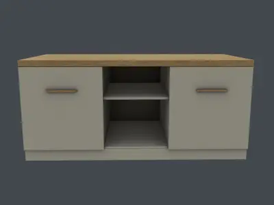 TV stand Free low-poly 3D model purchase