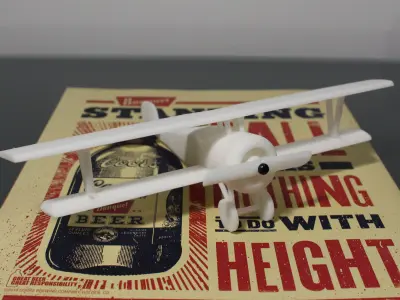 1916 French Biplane Nieuport 17 3D print model