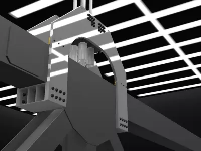 Suspension Bridge Cable-Deck Connection Free 3D model