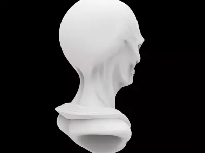 Alien God Bust 3D Print Model 3D print model