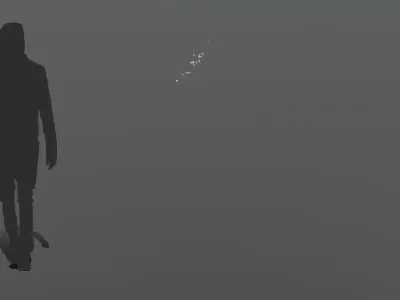 FeatherShoot01 30 Low-poly 3D model