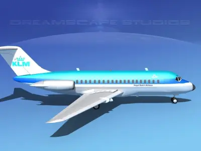 Douglas DC-9-20 KLM 3D model