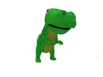 Dino Cartoon Low-poly 3D model