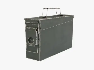 Ammo Can 3 Rusted 3D model