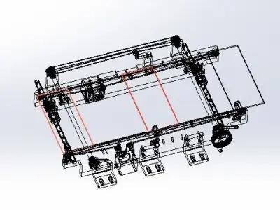 Belt conveyor belt 3D model